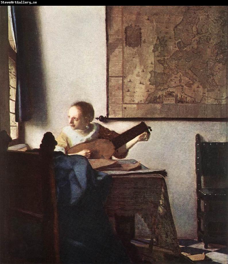 Jan Vermeer Woman with a Lute near Window